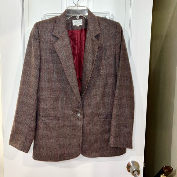 THE VILLAGER WOMEN’S SIZE 10 | WOOL BLAZER & SKIRT SUIT 2 PIECE SET VINTAGE - Picture 8 of 12